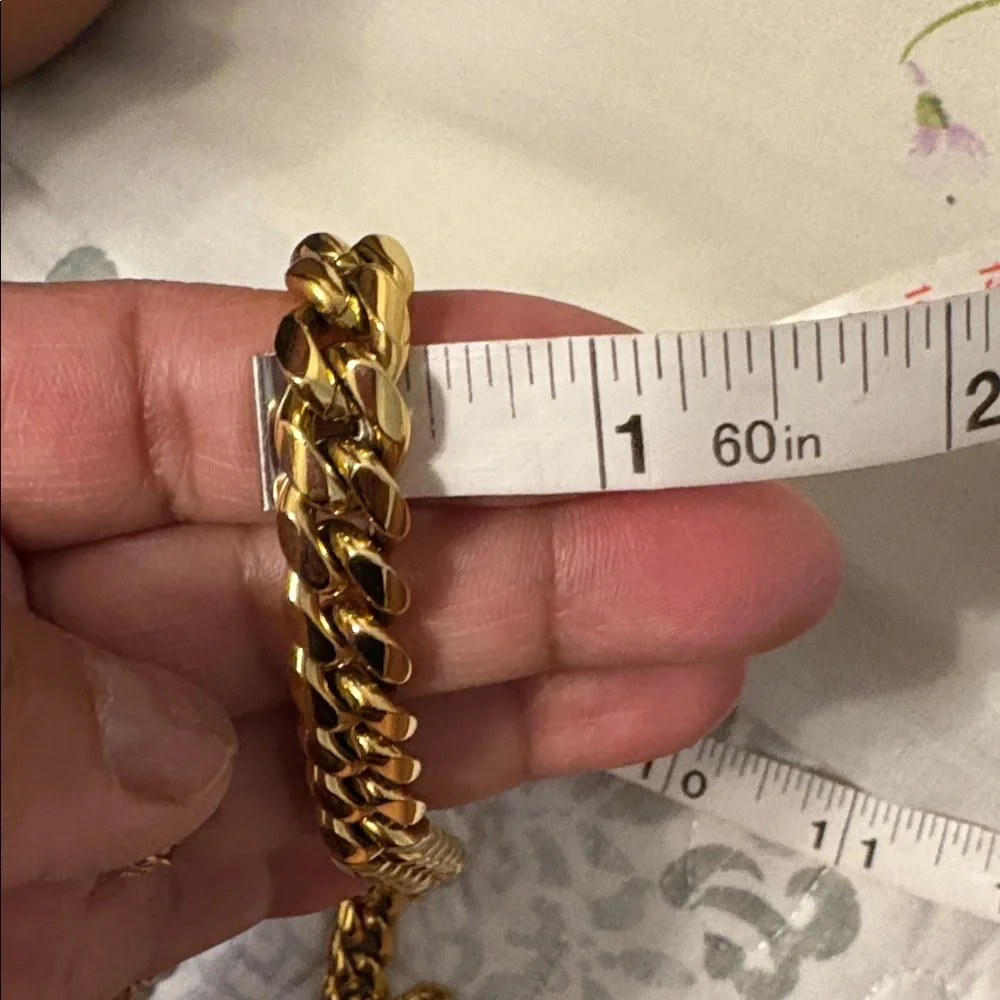Rokc&co Stainless Steel Men's Necklace Gold Tone 24